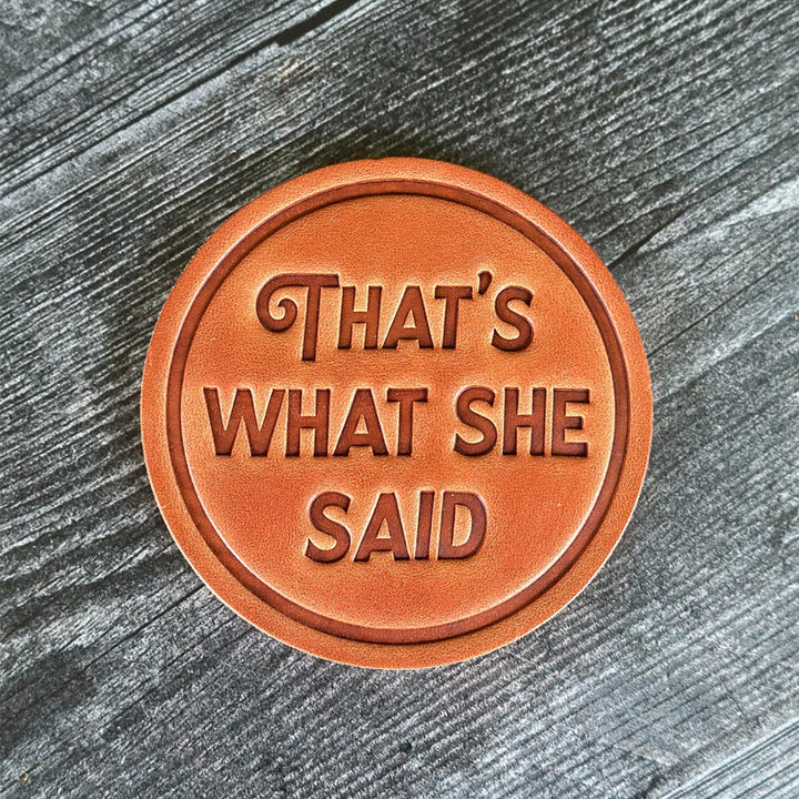 BowLift | Funny Leather Coasters