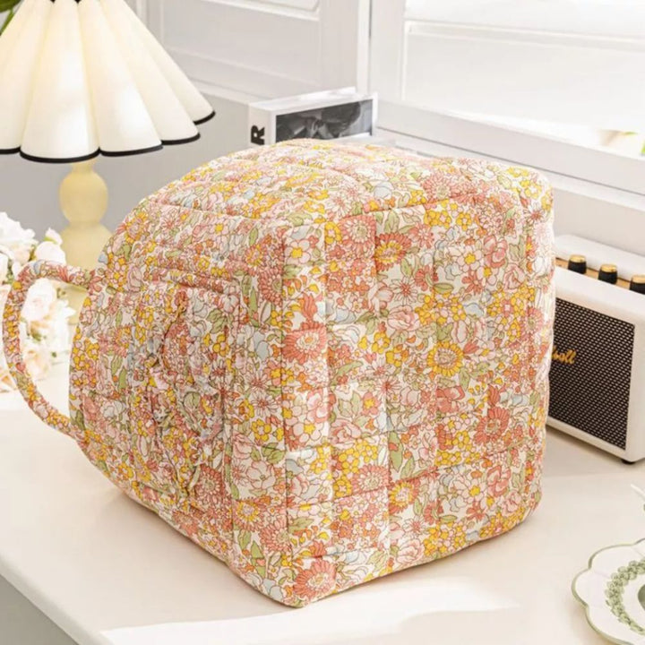 BowLift | Floral Canvas Storage Basket for Home Organization