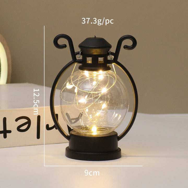 LED candle holder in retro style, decorative table lamp