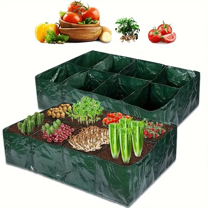 BowLift | Planting bag with multiple compartments – Robust garden storage for plants and herbs