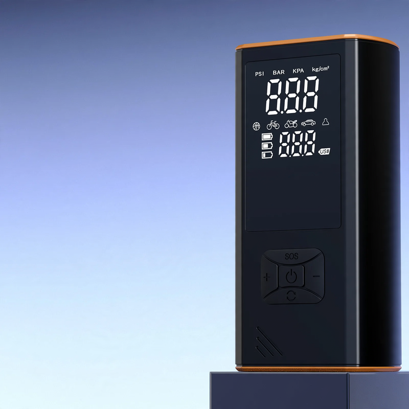 Portable electric air pump for car tires