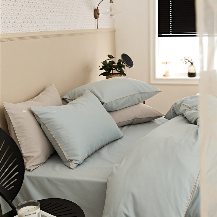 Premium cotton bedding set, brushed, modern and simple