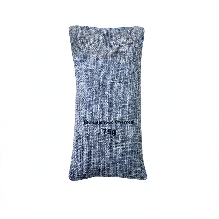 Bamboo charcoal odor absorber in linen bag, 400g