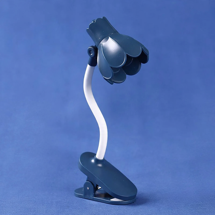 Mini clamp lamp for bedside table and student dormitory