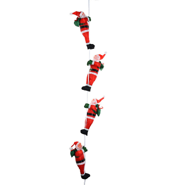 Playful Santa Claus Decoration Figure Bowlift