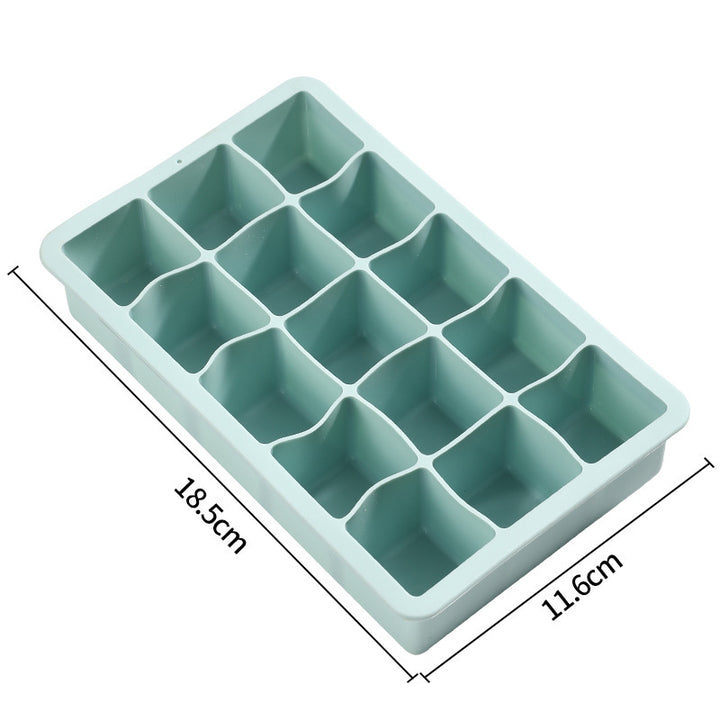 Unisex Silicone Ice Cube Mold with 10 Chambers Bowlift