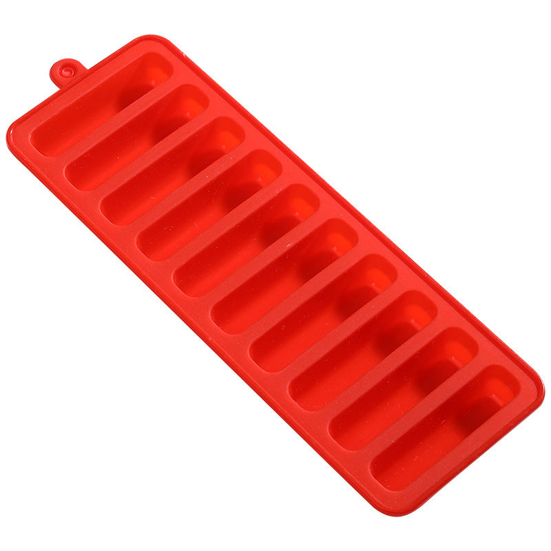 Unisex Silicone Ice Cube Mold with 10 Chambers Bowlift