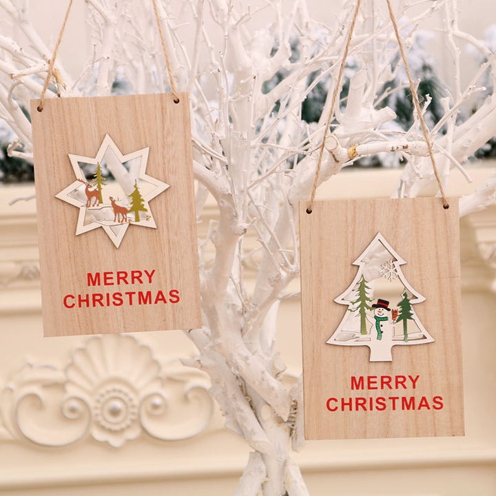 Wooden Holiday Sign Bowlift