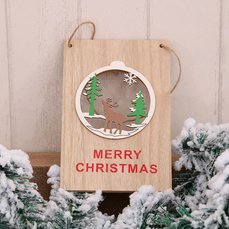 Wooden Holiday Sign Bowlift