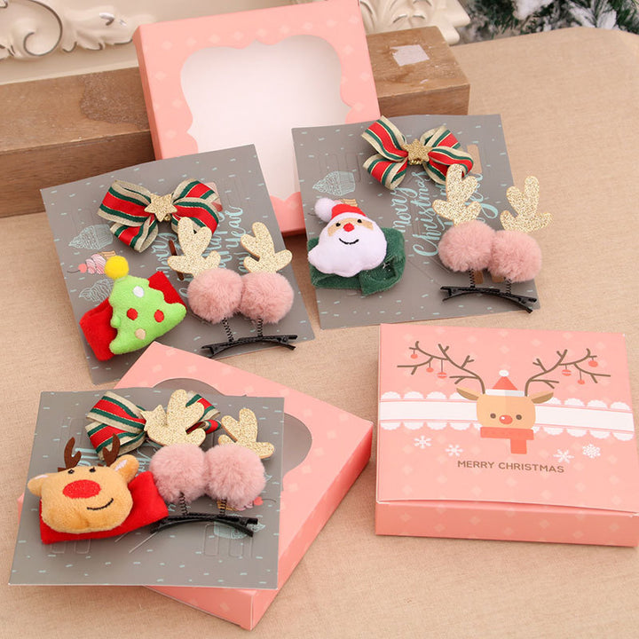 Christmas Themed Hair Accessory Set Bowlift