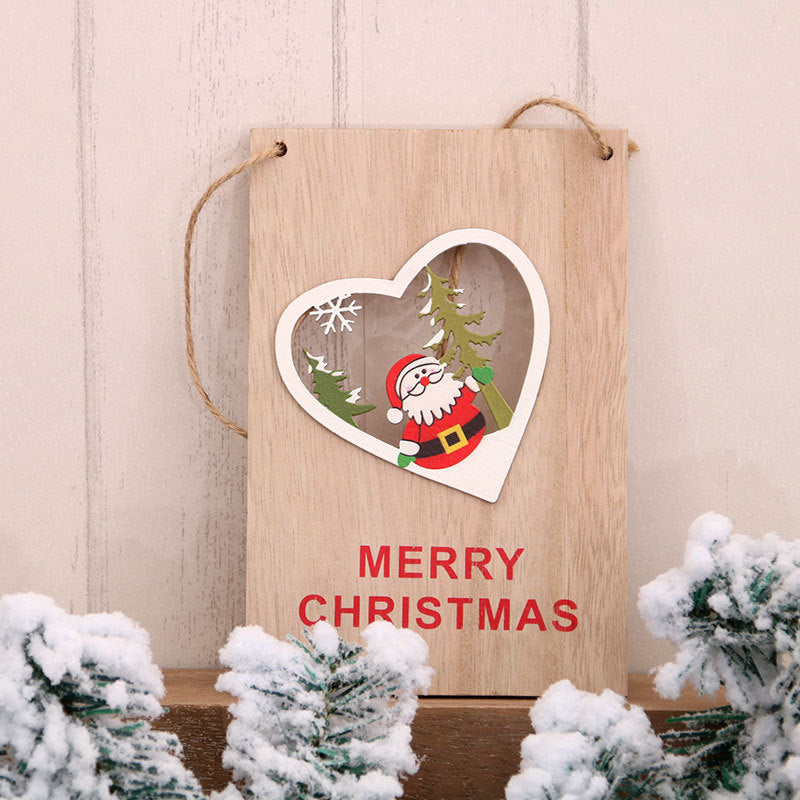 Wooden Holiday Sign Bowlift