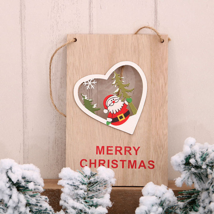 Wooden Holiday Sign Bowlift