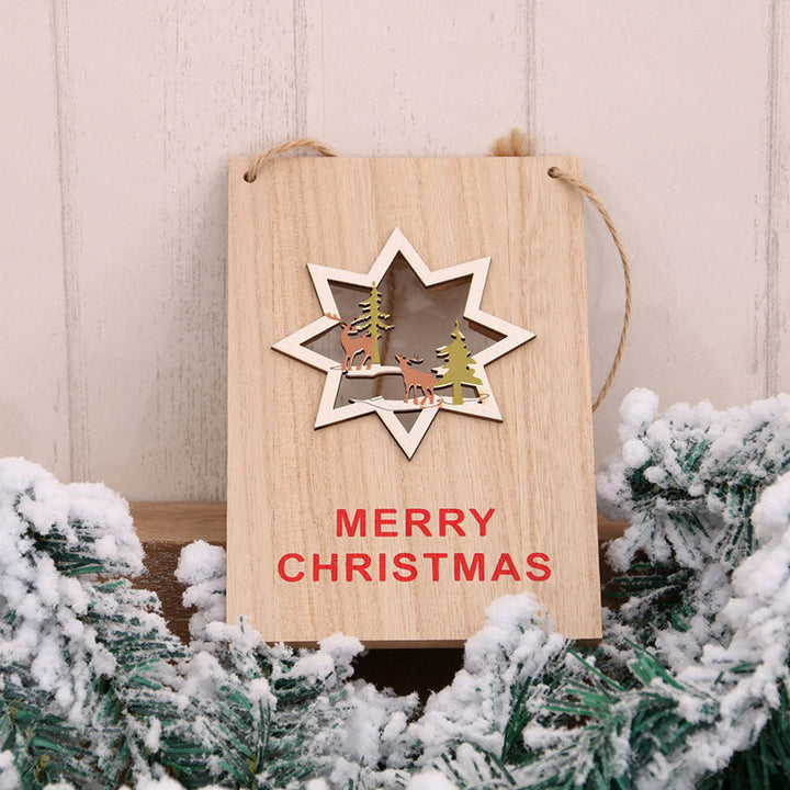 Wooden Holiday Sign Bowlift