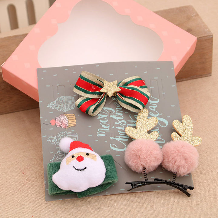 Christmas Themed Hair Accessory Set Bowlift