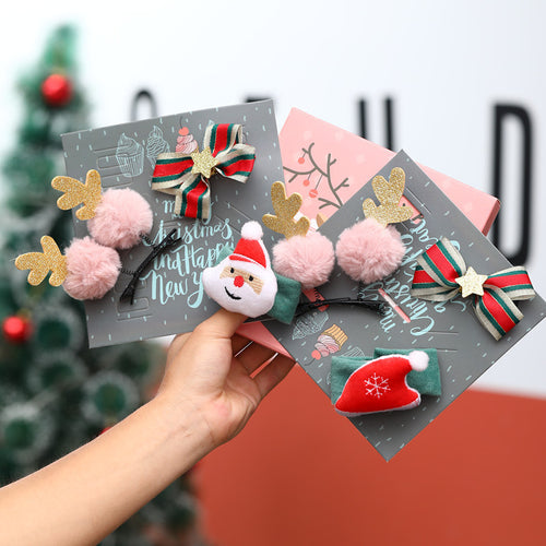Christmas Themed Hair Accessory Set Bowlift