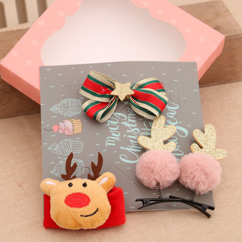 Christmas Themed Hair Accessory Set Bowlift