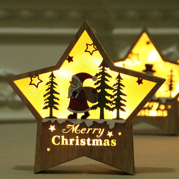 Illuminated Star-Shaped Christmas Decoration Bowlift