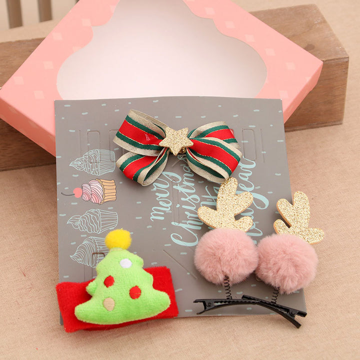 Christmas Themed Hair Accessory Set Bowlift