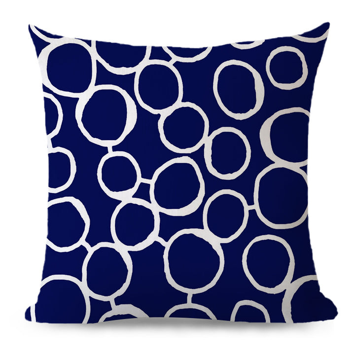 Decorative cushion cover with chevron zigzag pattern and concealed zipper Bowlift