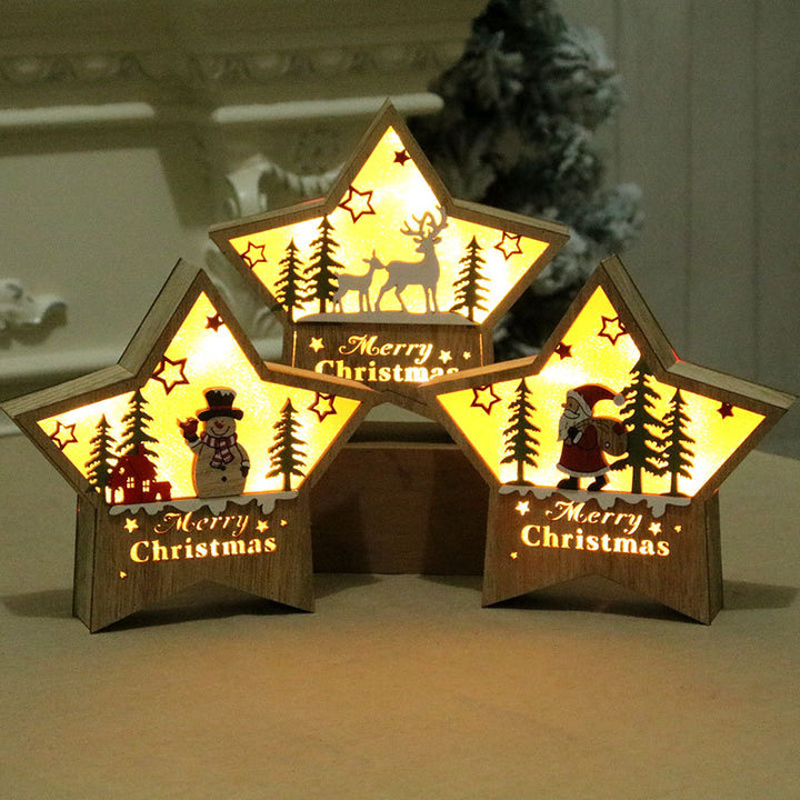 Illuminated Star-Shaped Christmas Decoration Bowlift