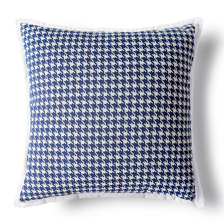 Modern-minimalist pillowcase with houndstooth pattern