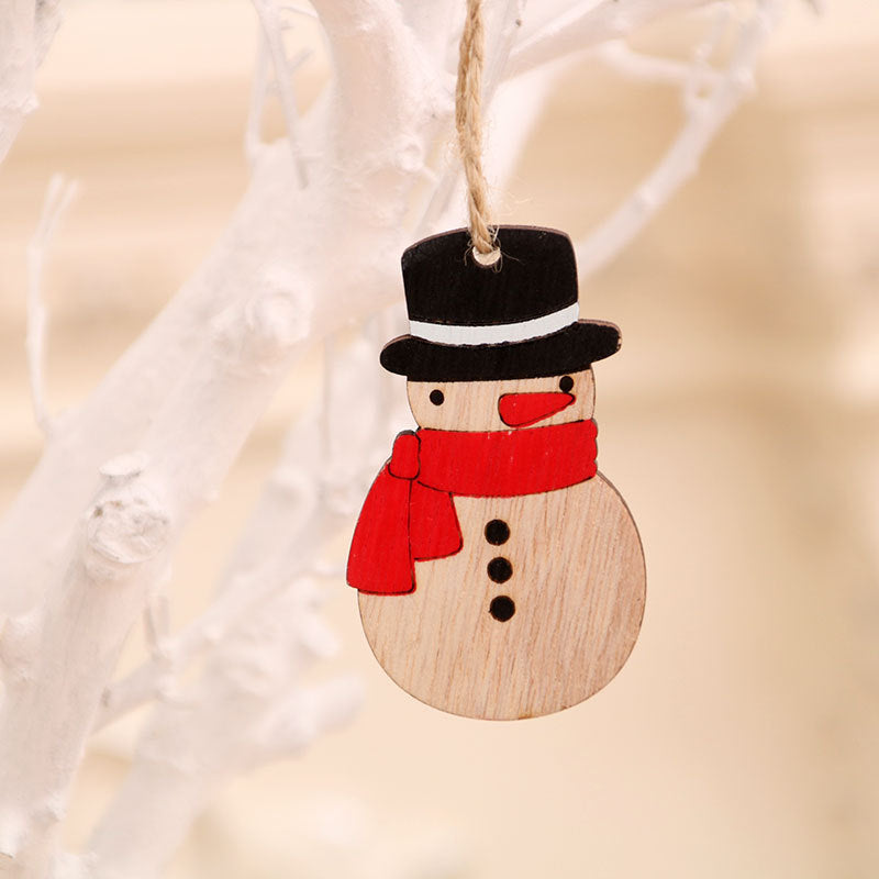 Wooden Snowman Ornament Bowlift