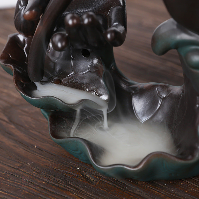 Elegant Lotus Hand Gesture Incense Holder