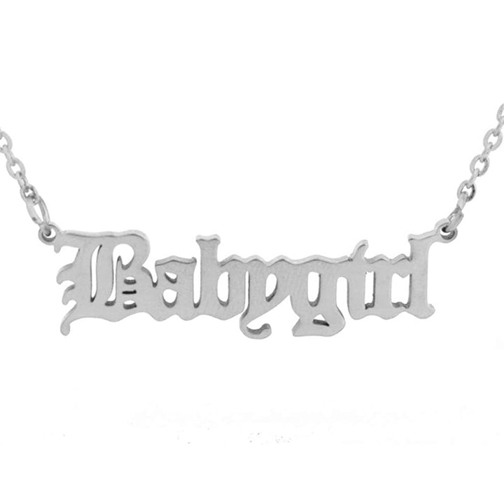 Customized Nameplate Necklace Bowlift