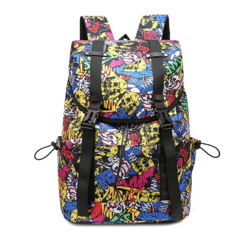 WoFloral Patterned Multi-Compartment Backpack Bowlift