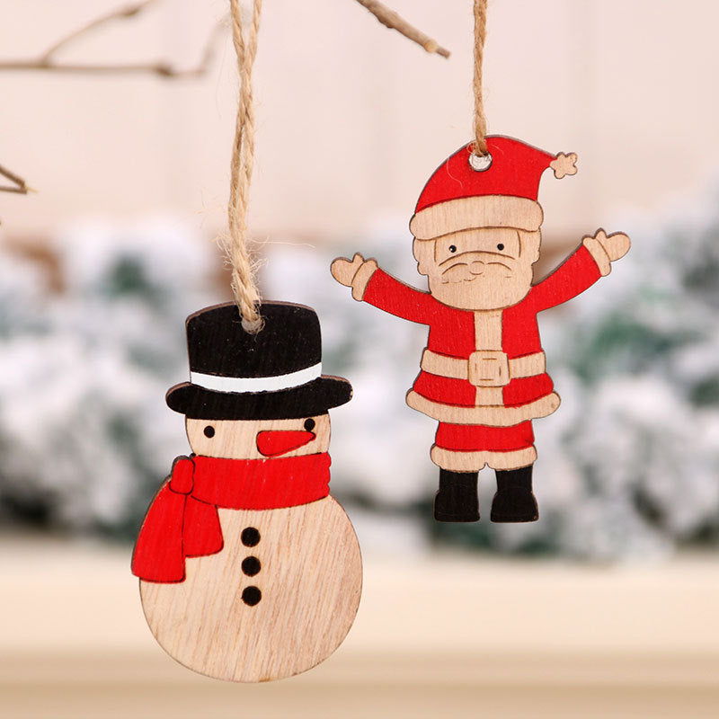 Wooden Snowman Ornament Bowlift