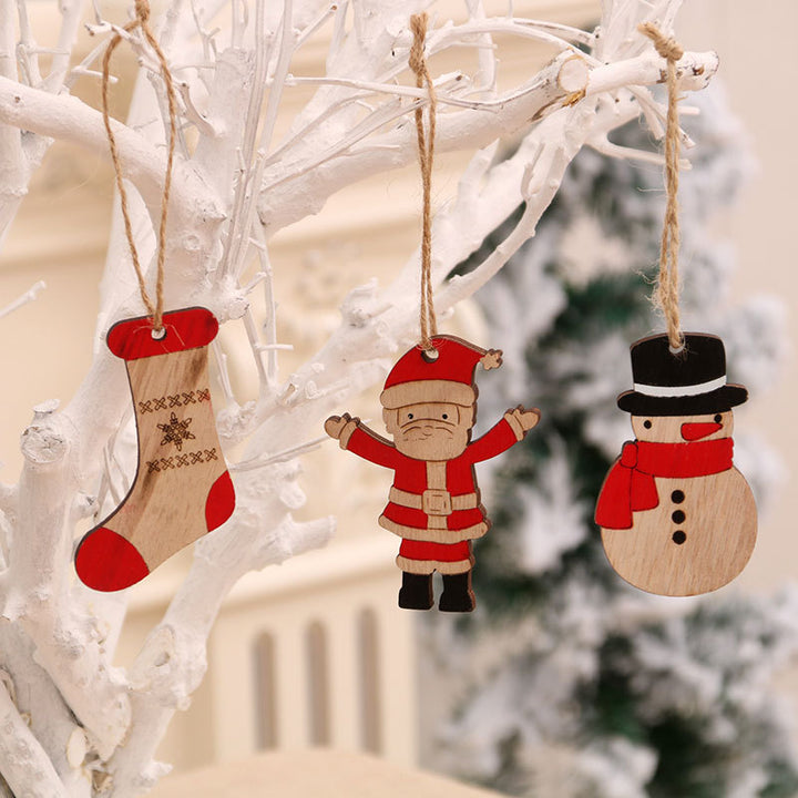 Wooden Snowman Ornament Bowlift