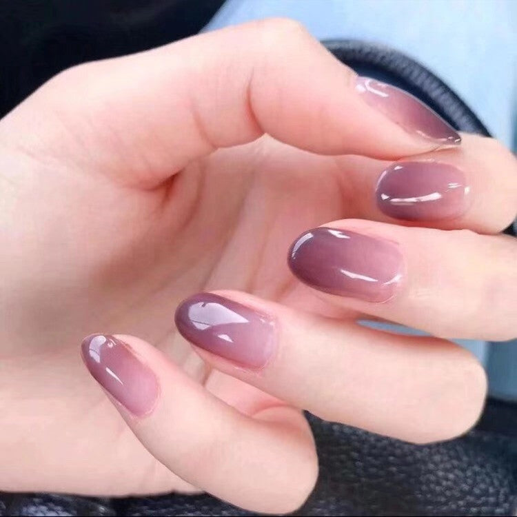 Elegant Glittering Press-On Nails