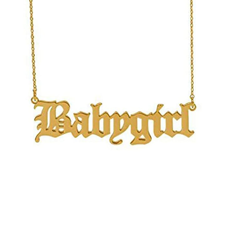 Customized Nameplate Necklace Bowlift