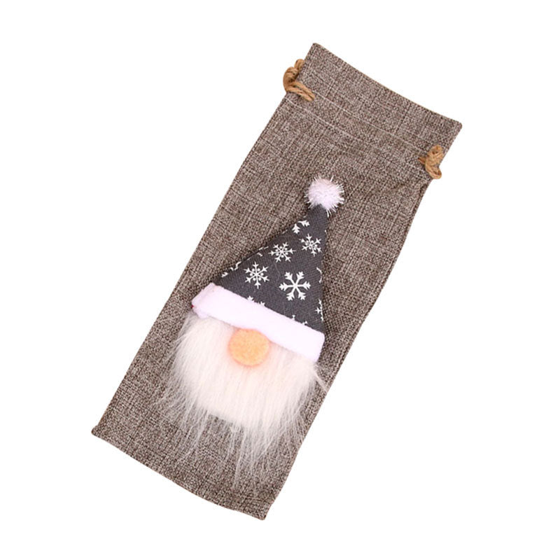 Decorative Holiday Wine Bottle Cover Bowlift