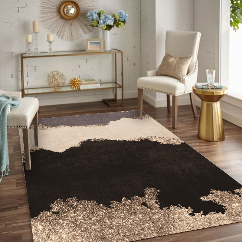 Colorful Bedroom Rug Modern Abstract Color Block Pattern Rug Polyester Washable Rug | Bowlift