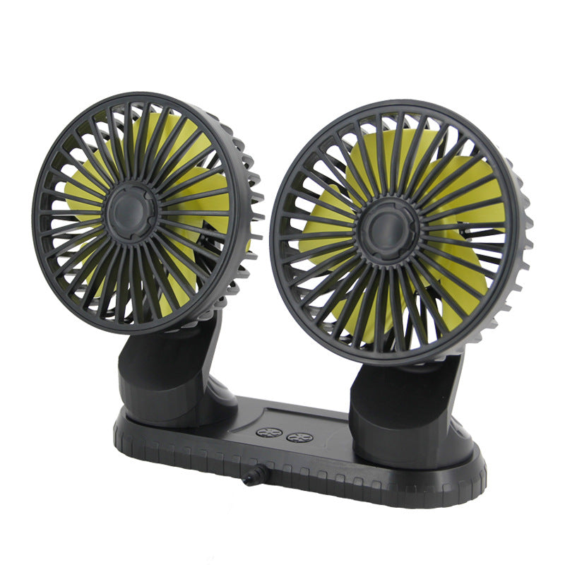 Dual-Head Rechargeable Portable Fan Bowlift