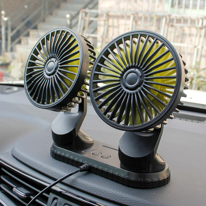Dual-Head Rechargeable Portable Fan Bowlift