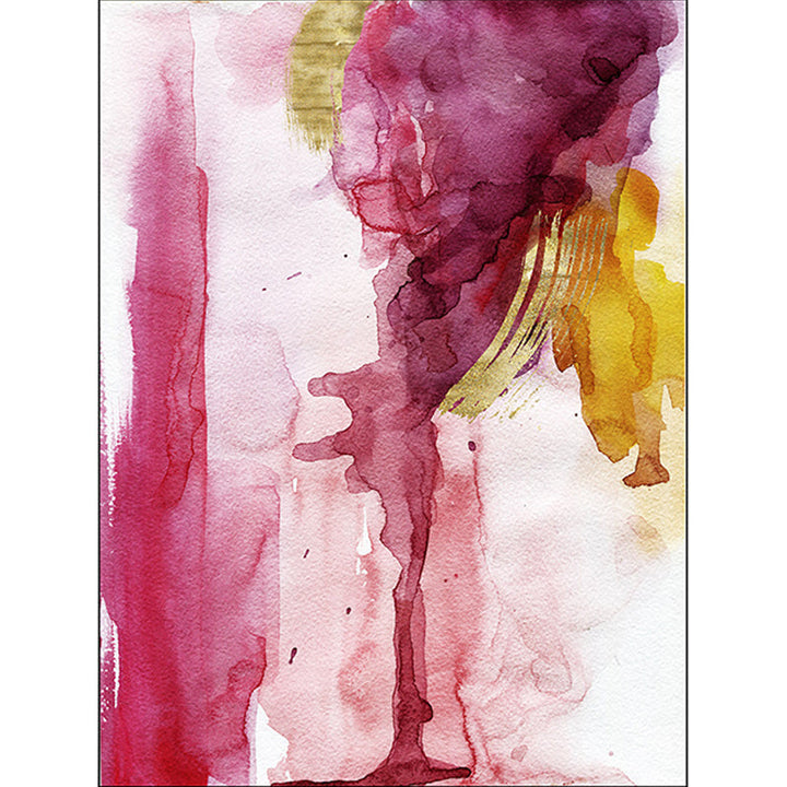 Pink Bedroom Rug Modern Abstract Watercolor Pattern Rug Polyester Stain Resistant Washable Rug | Bowlift