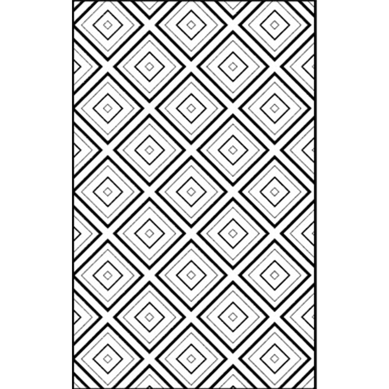 White Bedroom Rug Modern Diamond Pattern Area Rug Polyester Pet Friendly Machine Washable Rug | Bowlift