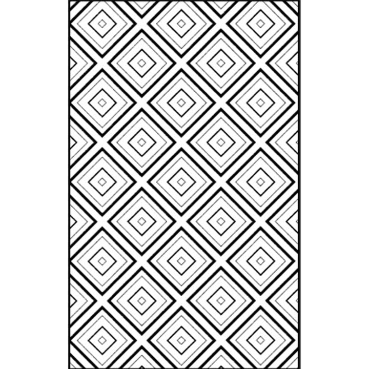 White Bedroom Rug Modern Diamond Pattern Area Rug Polyester Pet Friendly Machine Washable Rug | Bowlift