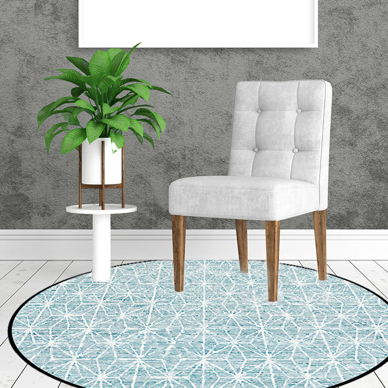 BowLift | Cattle Rug Southwest Simple Geometric Grid Tribal Rug Polyester Non-slip Stain-resistant Area Rug