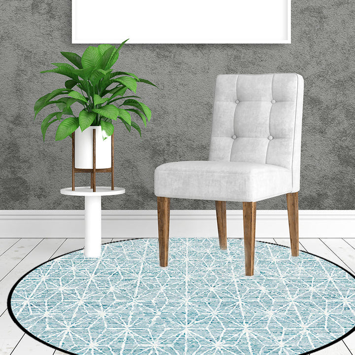 BowLift | Cattle Rug Southwest Simple Geometric Grid Tribal Rug Polyester Non-slip Stain-resistant Area Rug
