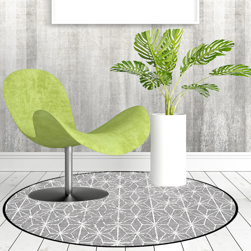 BowLift | Cattle Rug Southwest Simple Geometric Grid Tribal Rug Polyester Non-slip Stain-resistant Area Rug