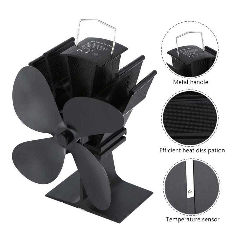 BowLift | Heat Powered Fireplace Fan - Heat Your Home More Efficiently!