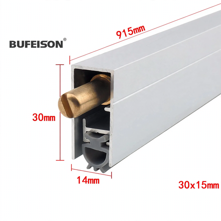 Automatic bottom seal for wooden doors