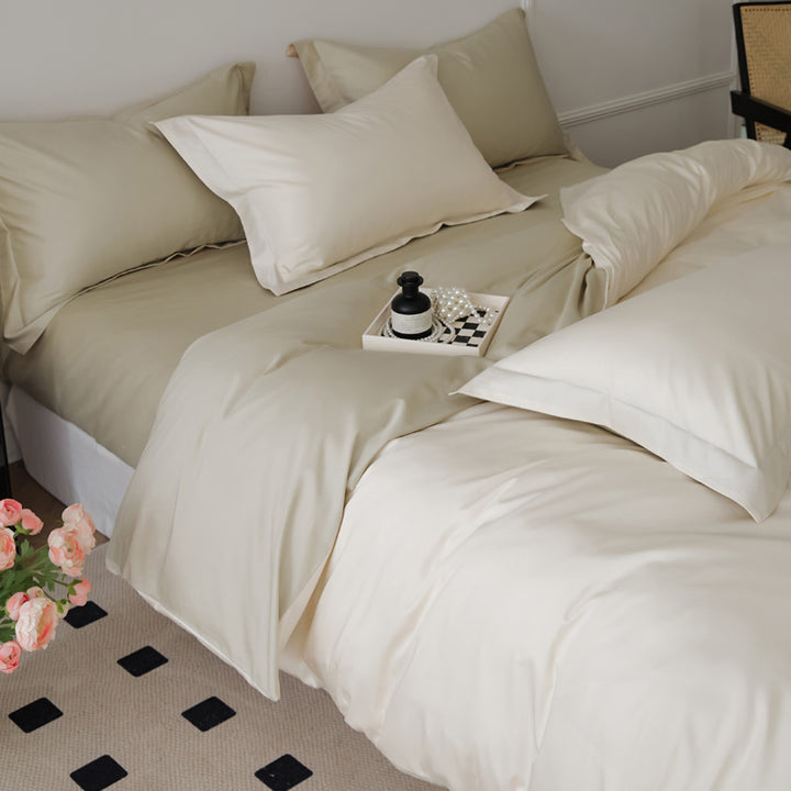 Long-staple cotton bedding set, 4-piece