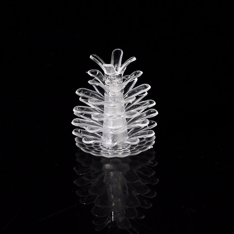 Decorative pine cones for LED string lights