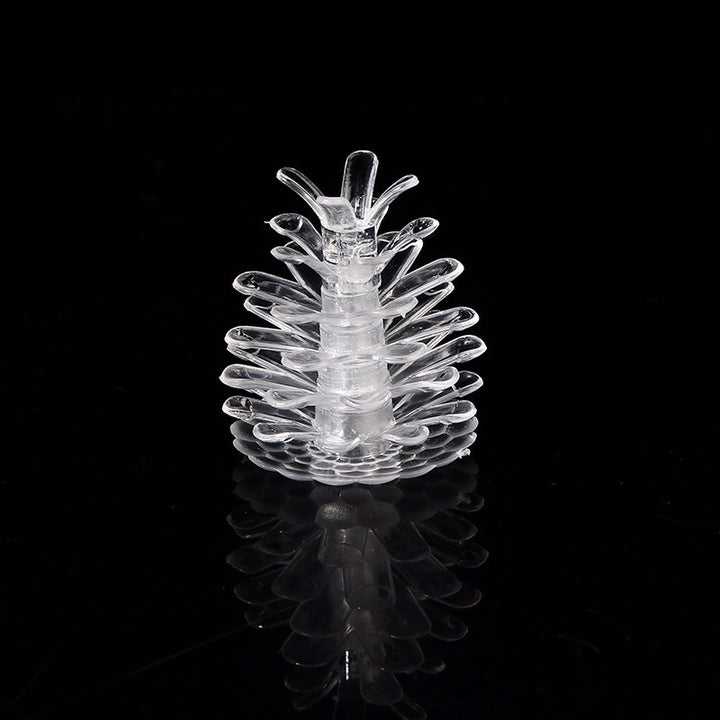Decorative pine cones for LED string lights
