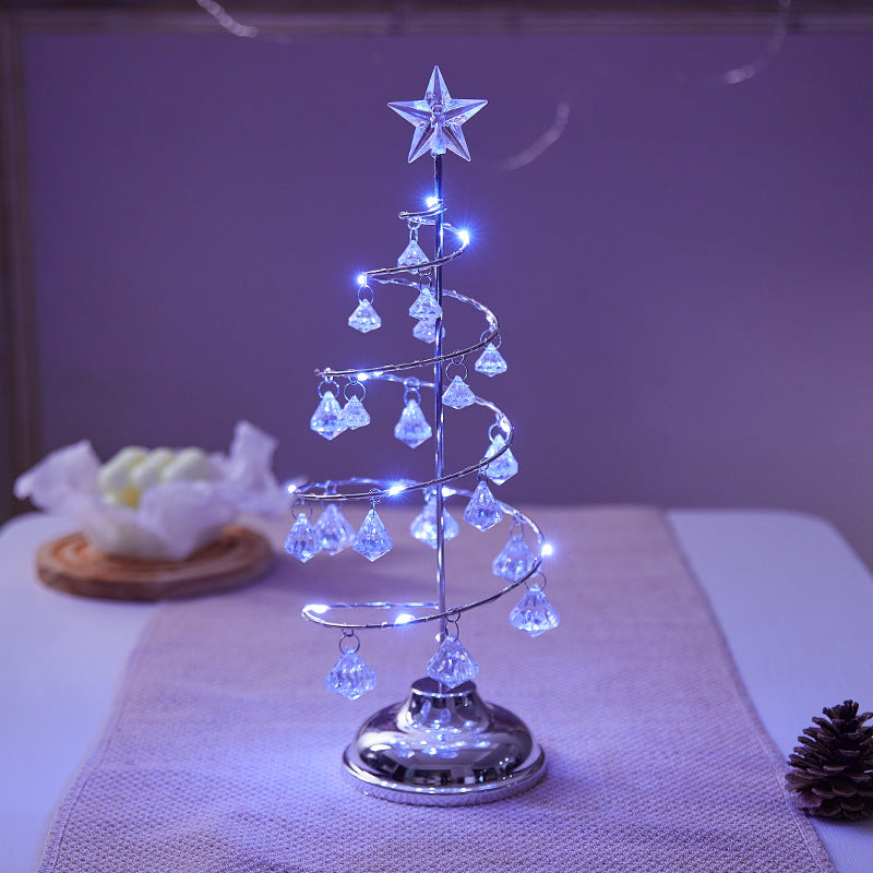 Decorative Christmas tree light made of metal