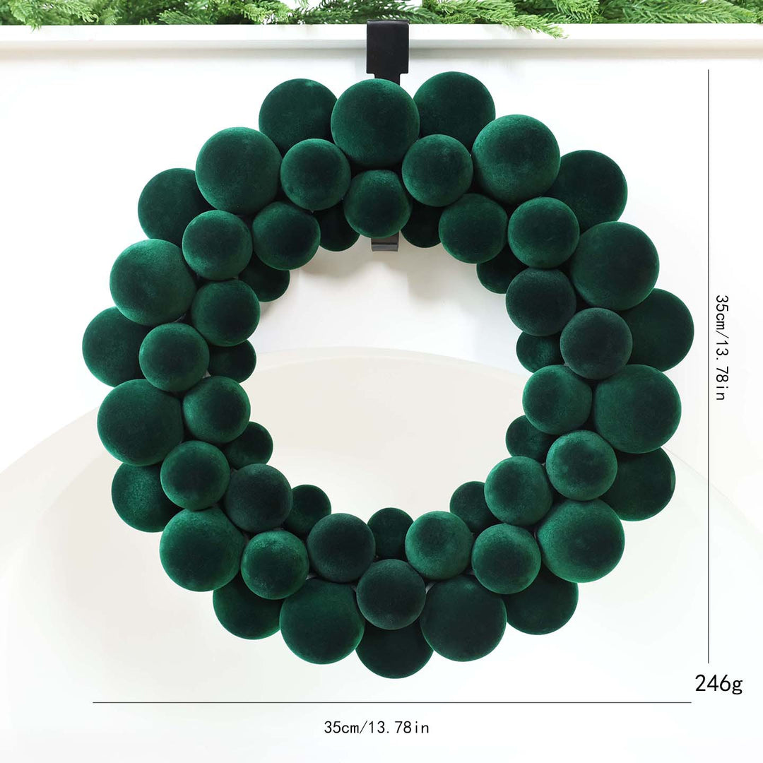 Decorative Christmas wreath for door and window